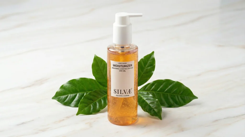 Silvae bottle with leaf